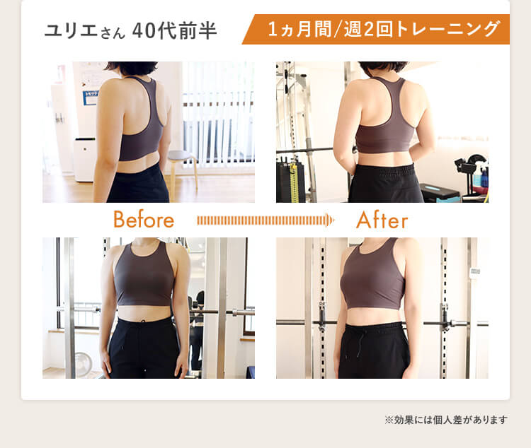 マチコさん 40代前半 1/週2回トレーニング
