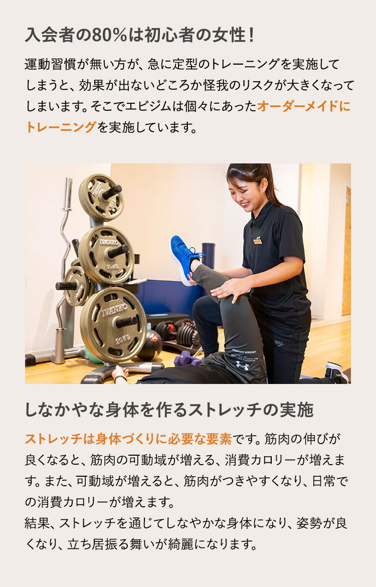 入会者の80％は初心者の女性！