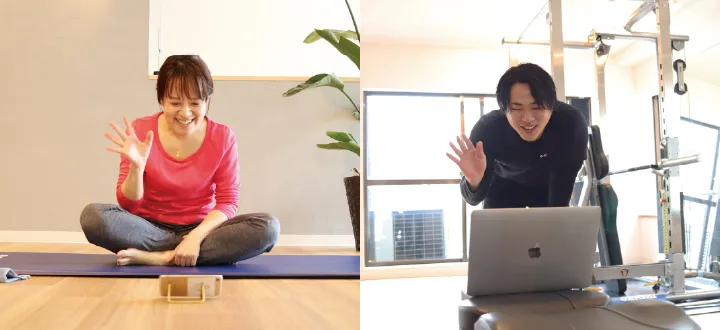 自宅でもしっかり運動できると人気のeviGymオンライントレーニング！