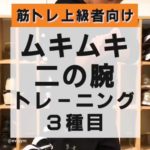 【筋トレ上級者向け】ムキムキ二の腕トレーニング３種目