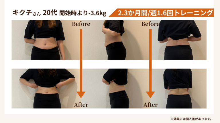 運動が苦手でも大丈夫だった。「きつすぎないのに、写真で“変わった”が分かった」